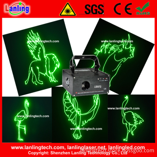 SD Card Animation Green Stage Party Disco Laser Light